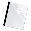 Sheet Protectors | Fellowes Mfg Co. 5256601 11 in. x 8.5 in. 91 to 120 Sheet Capacity Unpunched Thermal Binding System Presentation Covers - Clear (10/Pack) image number 0