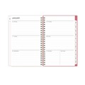 Notebooks & Pads | Blue Sky 140196 8 in. x 5 in. 12-Month (Jan-Dec 2026) Fly By Frosted Weekly/Monthly Planner - Blush/Pink Cover image number 2