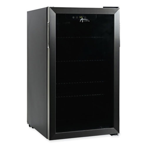 Alera | Alera JC-90VEL-F 3.4 cu-ft. Beverage Cooler - Stainless Steel/Black image number 0