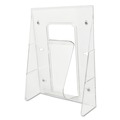 Desk Shelves | Deflecto 55501 9.13 in. x 3.25 in. x 11.88 in. Stand-Tall Wall-Mount Magazine Literature Rack - Clear image number 0