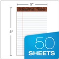Notebooks & Pads | TOPS 7500 50-Sheets 5 in. x 8 in. Narrow Rule "The Legal Pad" Ruled Perforated Pads - White (1-Dozen) image number 2