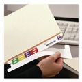 File Folders | Smead 66004 1.5 in. x 7.5 in. Color-Coded Smartstrip Refill Label Forms - Assorted, White (250/Pack) image number 3
