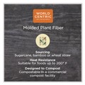 Bowls and Plates | World Centric BO-SC-U32-LFP 32 oz 7.4 x 7.4 x 3.2 Fiber Paper Bowls - Natural (500/Carton) image number 3