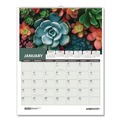 Bulletin Boards | House of Doolittle 317 14 in. x 11 in. 12-Month (Jan-Dec 2026) Recycled Succulent and Cacti Wall Calendar - Multicolor Sheets image number 1