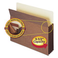 File Folders | Smead 73380 3.5 in. Expansion TUFF Pocket Drop-Front File Pockets with Fully Lined Gussets - Letter Size/Redrope (10/Box) image number 5