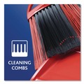 Brooms | O-Cedar 175073EA 53.88 in. Handle One Sweep Broom with Dustpan - Red/Black/Gray image number 3