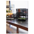 Desktop Organizers | Safco 3275BL 11.5 in. x 8.25 in. x 8.25 in. 7 Compartments 3 Drawer Hospitality Organizer - Black image number 6