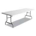 Office Desks & Workstations | Alera 65601 96 in. x 30 in. x 29 in. Square Edge Resin Rectangular Folding Table - Platinum image number 0
