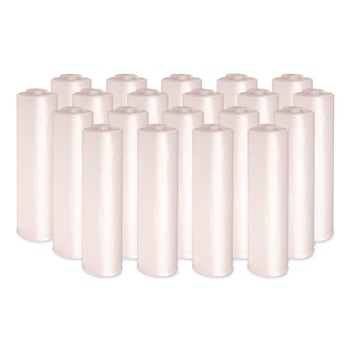 Boardwalk Z6037XNKR01 30 in. x 37 in. 30 Gallon 16 mic High Density Industrial Coreless Roll Can Liners - Natural (500/Carton)