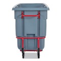 Cleaning Carts | Rubbermaid Commercial 2192467 1 cu yd BRUTE DURATILT Frame Tilt Truck Heavy Duty 2100 lb Capacity Gray image number 6
