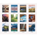 Back to School Sale | House of Doolittle 147 22 in. x 17 in. 12-Month (Jan-Dec 2026) Earthscapes Scenic Desk Pad Calendar - White Sheets/Black Binding/Corners image number 2