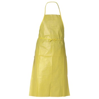  | Ansell 97790 A70 Polyethylene-Coated Fabric Chemical Spray Protection Aprons - One Size Fits Most, Yellow (100/Carton)