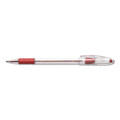 Pens | Pentel BK91-B 1 mm R.S.V.P. Ballpoint Pen - Medium/Red Ink/Clear/Red Barrel (1-Dozen) image number 1