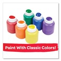 Acrylic & Tempera Paint | Crayola 541204 2 oz Washable Paint - Assorted Colors (6/Set) image number 5