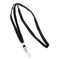 Label & Badge Holders | Advantus 75424 36 in. Long Metal J-Hook Fastener Deluxe Lanyards - Black (24/Box) image number 0