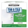 All-Purpose Cleaners | Rust-Oleum 384165 Specialty Tub and Tile Refinishing Kit, Gloss White, Quart, 4 Kits/Carton image number 1