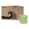 Cleaning Cloths | Boardwalk 2164037 16 in. x 16 in. Microfiber Cleaning Cloths - Green (24/Pack) image number 0
