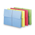 File Folders | Smead 77251 2 in. Expansion 1 Section Letter Size Elastic Cord Closure Expanding Wallet - Assorted Colors (50/Box) image number 2