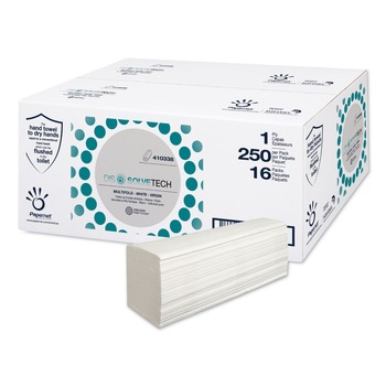 Papernet SOD410338 1-Ply 9.49 x 8.11 DissolveTech Paper Towel - White (4000/Carton)