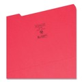 File Folders | Smead 17743 0.75 in. Expansion Assorted 1/3-Cut Tabs Legal Size Colored File Folders - Red (100/Box) image number 2