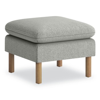 OTTOMANS | HON HVLVLOT.GRY02 23 in. x 23 in. x 17.5 in. Parkwyn Series Ottoman - Gray/Oak
