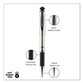 Pens | uni-ball 65800 207 Impact 1 mm Stick Gel Pen - Black Ink/Silver/Black Barrel/Bold (1-Dozen) image number 10