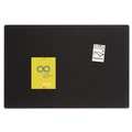  | Quartet 7683BK 36 in. x 24 in. Oval Office Fabric Bulletin Board - Black image number 3
