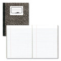 Notebooks & Pads | National 43461 80 Sheets 10 in. x 7.88 in. Medium/College Rule Composition Book - Black Marble Cover image number 1