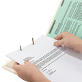 File Folders | Smead 18700 2 in. Expansion 1 Divider 4 Fasteners Legal Size Four-Section Top Tab Classification Folders - Manila (10/Box) image number 5