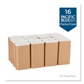 Just Launched | Georgia Pacific Professional 24590 9.2 in. x 9.4 in. 1-Ply Pacific Blue Basic M-Fold Paper Towels - White (4000/Carton) image number 1
