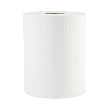 Boardwalk 8123 2 in. Core 1-Ply 8 in. x 600 ft. Hardwound Paper Towels - White (12/Carton)