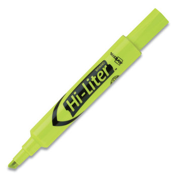 Avery 24130 HI-LITER Desk-Style Chisel Tip Highlighters - Fluorescent Yellow (200-Piece/Box)