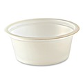 Food Trays, Containers, and Lids | Fabri-Kal 000000000009505193 1 oz. Squat Plastic Portion Cups - Translucent (10/Carton) image number 3