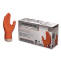 Disposable Gloves | Ammex GWUOFN49050 9.06 in. 6 mil Ultra Industrial Flock-Lined Nitrile Disposable Gloves - XX-Large/Orange (500/Carton) image number 0