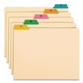 Back to School Sale | Smead 52180 1/5-Cut Top Tab A to Z 8.5 in. x 14 in. Alphabetic Top Tab Indexed File Guide - Manila (25/Set) image number 0