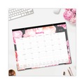 Bulletin Boards | Blue Sky 102714 22 in. x 17 in. 12-Month (Jan-Dec 2026) Joselyn Desk Pad - White/Pink/Peach Sheets/Black Binding/Clear Corners image number 3