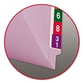 File Folders | Smead 25410 0.75 in. Expansion Shelf-Master Reinforced End Tab Colored Folders - Letter Size/Lavender (100/Box) image number 1