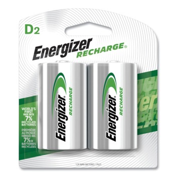 Energizer NH50BP-2 1.2V NiMH Rechargeable D Batteries (2/Pack)