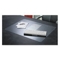 Desk Accessories & Office Organizers | Artistic 60-4-0MS 24 in. x 19 in. KrystalView Desk Pad with Antimicrobial Protection - Glossy Finish, Clear image number 1