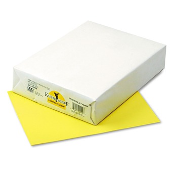 JUST LAUNCHED | Pacon P102055 24 lbs. 8-1/2 in. x 11 in. Kaleidoscope Multipurpose Colored Paper - Lemon Yellow (500/Ream)