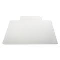 Office Chair Mats | Alera CM12233ALEPL 45 in. x 53 in. Moderate Use Wide Lipped Studded Chair Mat for Low Pile Carpet - Clear image number 2