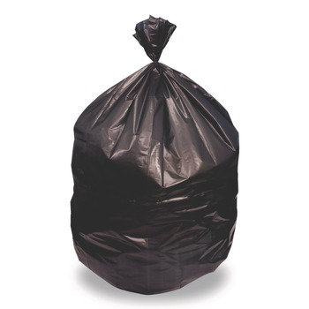 Heritage H9250AK 46 in. x 50 in. 60 gal. 1.5 mil Linear Low Density Stock Trash Bags - Black (100/Carton)