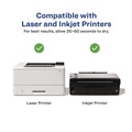Labels | Avery 06526 Easy Peel 1 in. x 2.63 in. Inkjet/Laser Printers Mailing Labels with Sure Feed Technology - Glossy White (750/Pack) image number 5