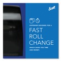 Paper Towel Holders | Scott 46253 Essential 13.06 in. x 11 in. x 16.94 in. Manual Hard Roll Towel Dispenser - Black (1/Carton) image number 7