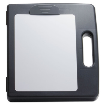 BINDERS AND BINDING SUPPLIES | Officemate 83382 0.5 in. Clip Capacity Portable Dry Erase Clipboard Case, Holds 8.5 x 11 Sheets - Charcoal