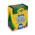 Washable Markers | Crayola 585100 Super Tips Fine/Broad Washable Markers - Assorted Colors (100/Set) image number 2