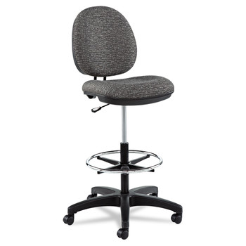 JUST LAUNCHED | Alera ALEIN4641 Interval Series 23.93 in. to 34.53 in. Seat Height Swivel Task Stool - Graphite Gray