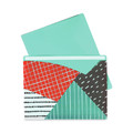 Sheet Protectors | C-Line 63540 Write-On Straight Tab Letter Size Fashion Poly File Jackets - Assorted Colors (6/Pack) image number 1