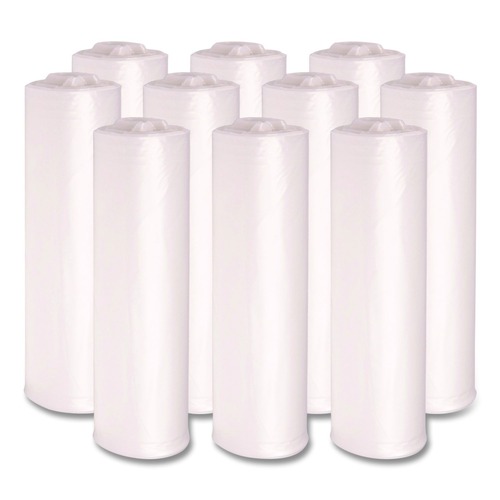  | Boardwalk V8046MNKR04 40 in. x 46 in. 45 gal. 11 mic High-Density Can Liners - Natural (250/Carton) image number 0