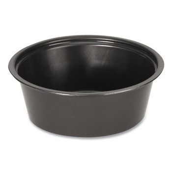 Fabri-Kal PPC150B 1.5 oz Plastic Portion Cups - Black (2500/Carton)
